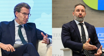 Santiago Abascal y Alberto Núñez Feijóo