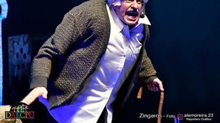 Concurso de carnaval: Gastón Rusito González, en la parodia sobre José Mujica y Lucía Topolansky.