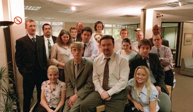 El elenco de la versión británica de The Office