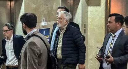Julio De Vido arribó a los tribunales de Comodoro Py poco después de las 8:05