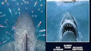 Megalodón 2, La Fosa, y su antecesora Tiburón.