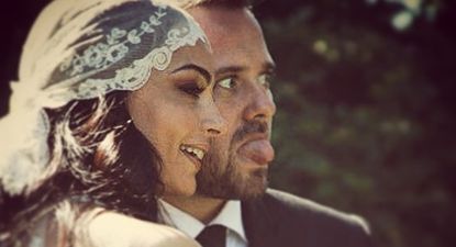 Victoria Zangaro y Martín Sarthou en su boda en 2012
