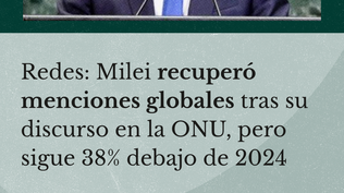 El impacto en redes del discurso de Milei