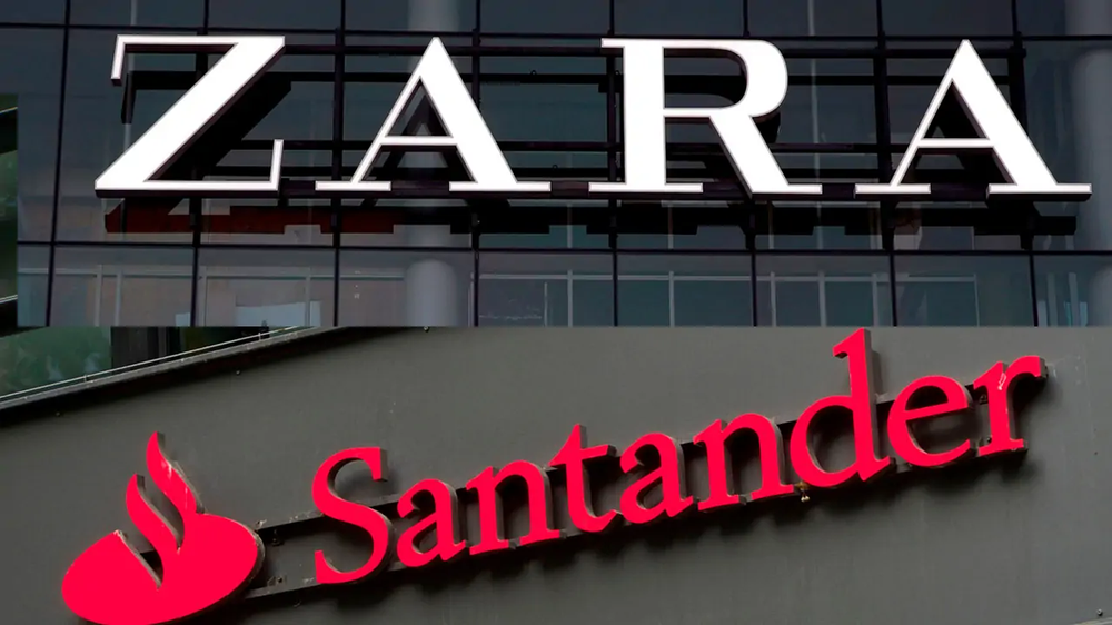 Zara y Santader, las españolas entre las 100 mejores del mundo.