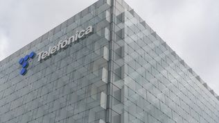 Exterior de la sede de Telefónica, en el ensanche de Las Tablas.