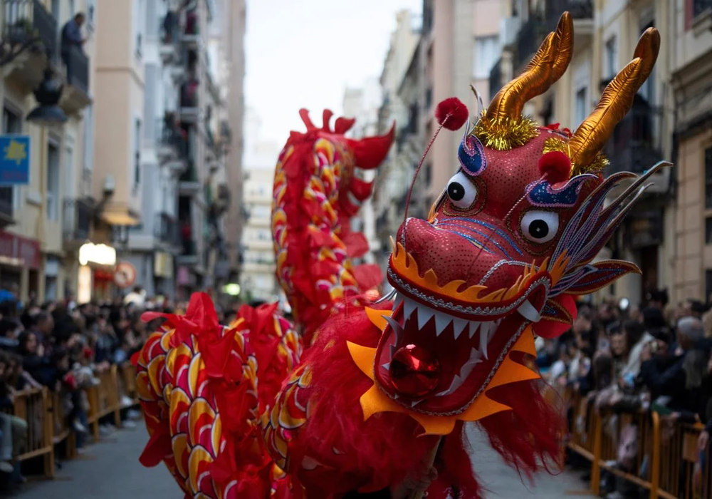 Celebración del año nuevo chino en Madrid.
