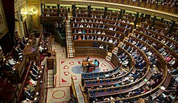 Hemiciclo del Congreso de los diputados de España.