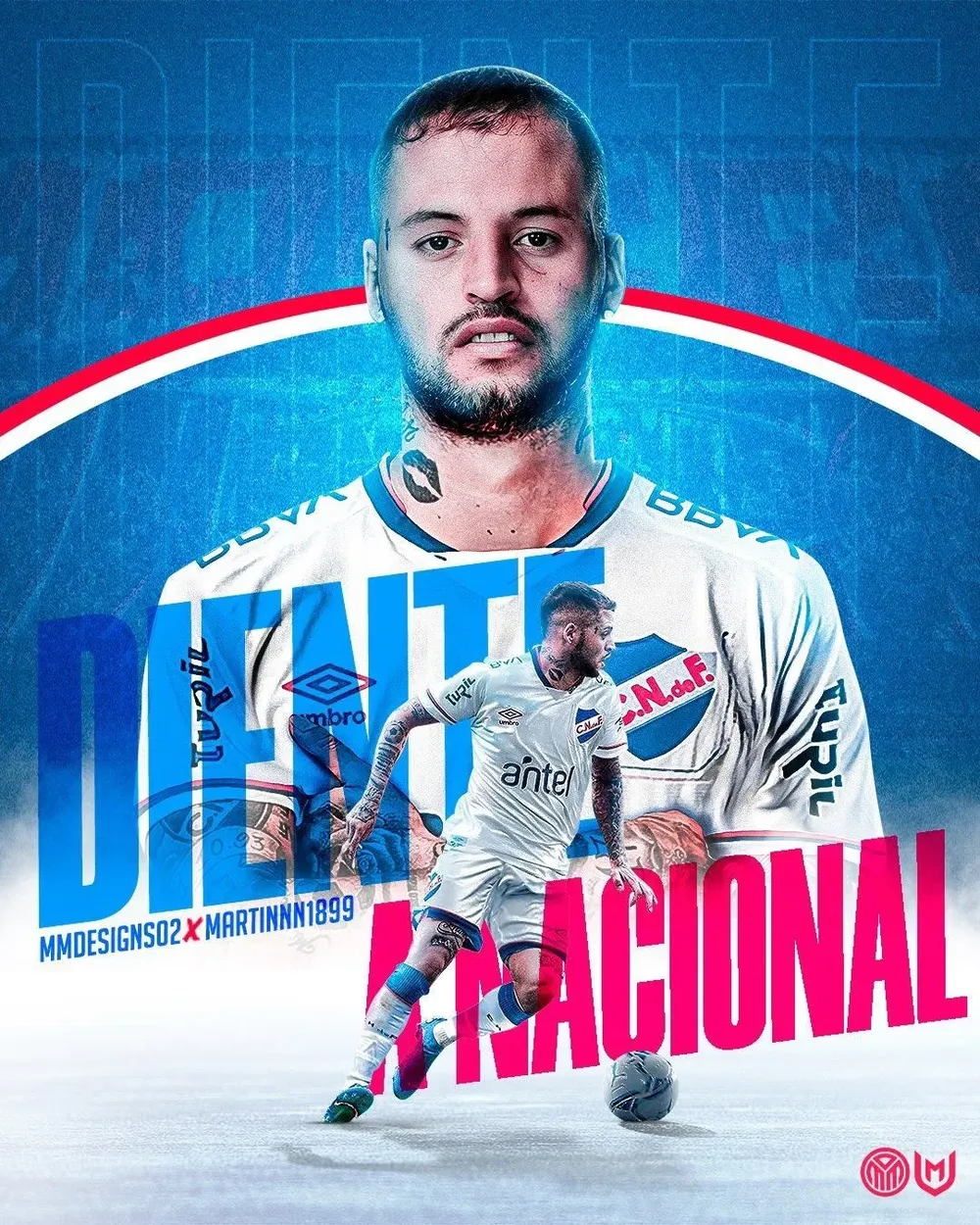 El afiche para pedir la vuelta del Diente a Nacional