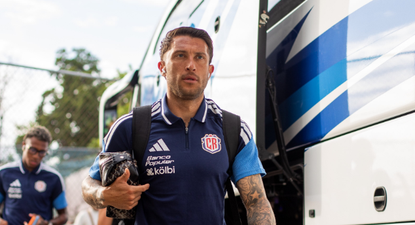 Francisco Calvo con la selección de Costa Rica