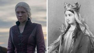 El personaje de Rhaenyra Targaryen (interpretada por Emma DArcy) se inspiró en la historia de la emperatriz Matilde del siglo XII.