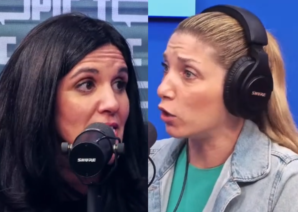 Lorena Quintana, candidata a vice de Cabildo Abierto, y la periodista Sofía Romano