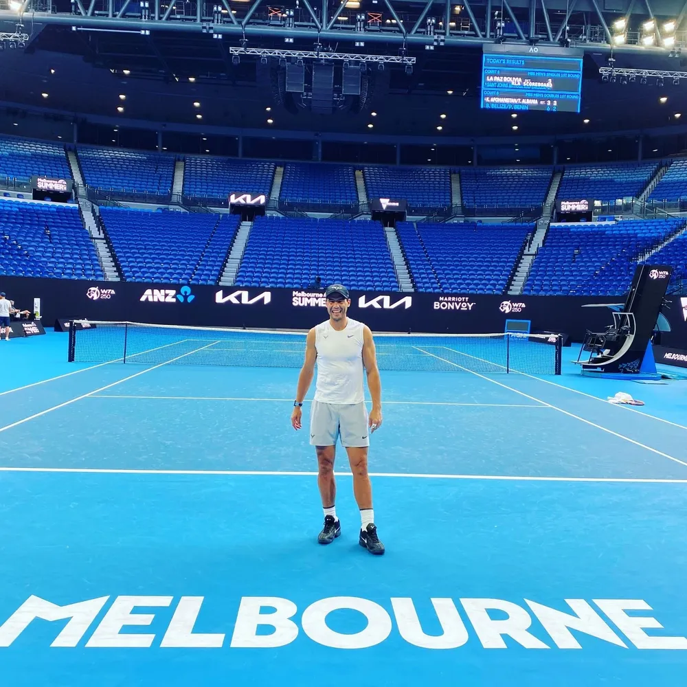 Rafael Nadal en Melbourne