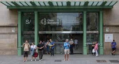 La entrada del hospital Clínic Barcelona