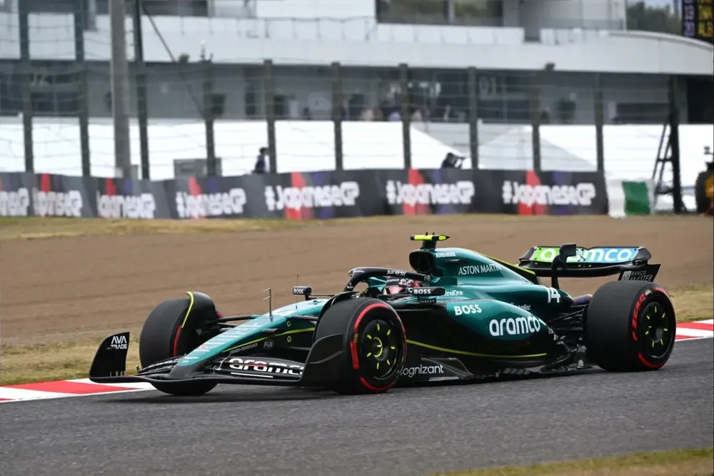 Alonso en el GP de Japón.