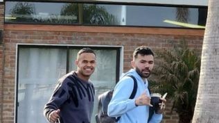 Alexander Machado y Nicolás Schiappacasse en el Complejo Celeste