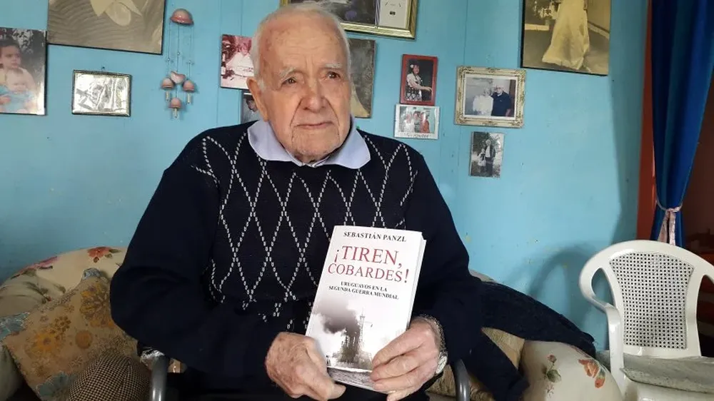 Washignton Reyes Paredes, hoy de 93 años, uno de los tripulantes del carguero Maldonado, sobreviviente del hundimiento en 1942