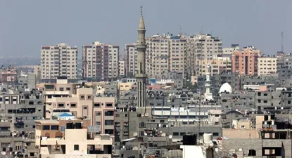 El Ejército israelí argumentó que los ataques en Gaza fueron en respuesta a un cohete disparado desde el enclave costero palestino. Vista de Gaza (archivo, 2021)