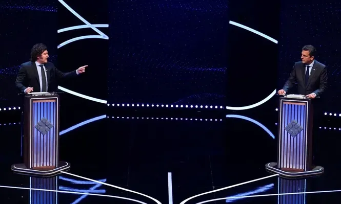 Te la cedo: Massa le dio la palabra a Milei en el debate de seguridad y el liberal no respondió