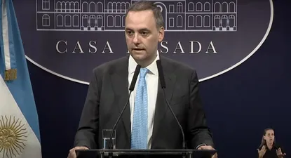 El vocero presidencial Manuel Adorni