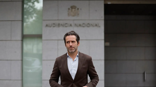 El portavoz del PP, Borja Sémper tras presentar en la Audiencia Nacional una querella contra el PSOE por el caso Koldo