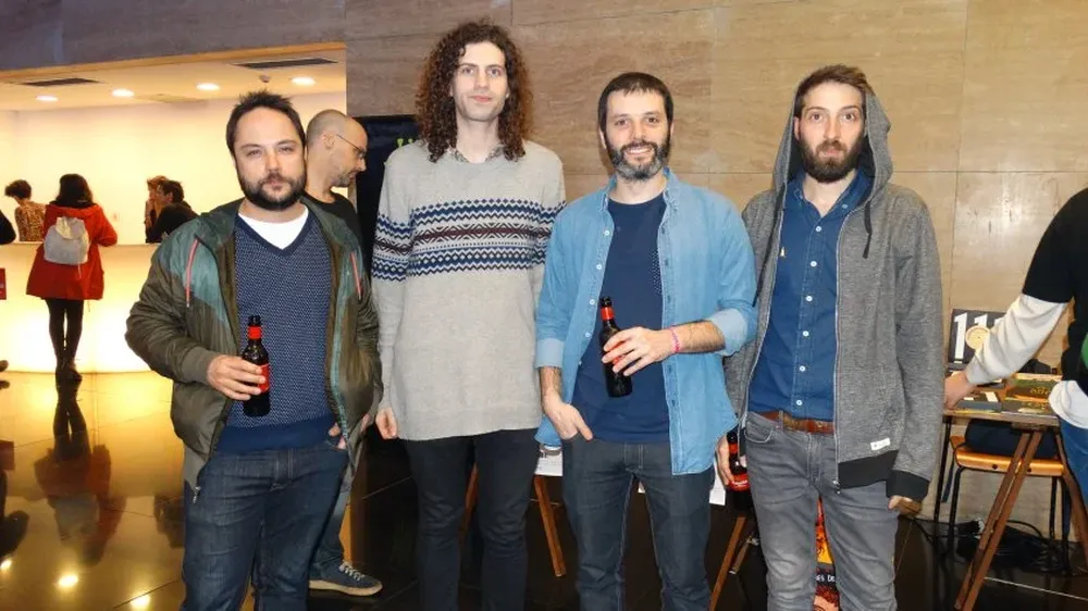 Francisco Cunha, Ignacio Vecino, Gastón Solari y Sebastián Cáceres