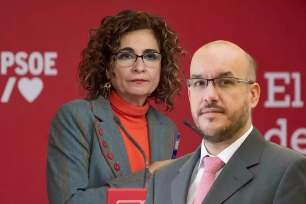 Maria Jesús Montero y Carlos Moreno