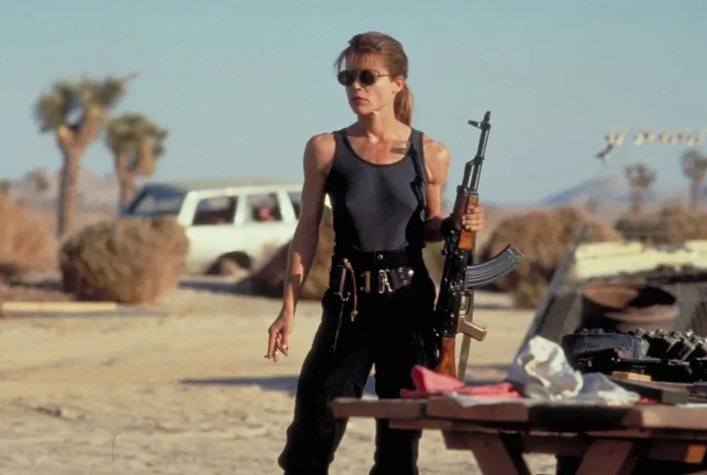 Linda Hamilton en Terminator 2 - Juicio final