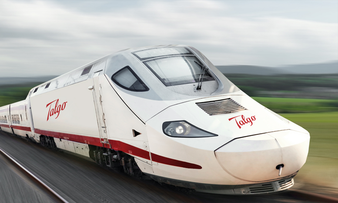 Tren de alta velocidad de la empresa Talgo.