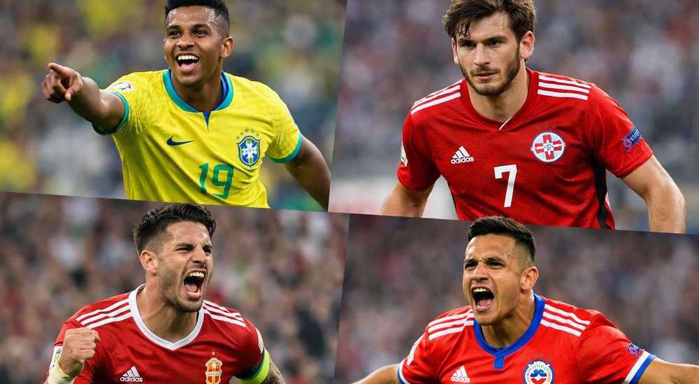 Rodrygo de Brasil, Khvicha Kvaratskhelia de Georgia, Dominik Szoboszlai de Hungría y Alexis Sánchez de Chile, se perderán el Mundial 2026