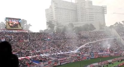 El momento en que parte la bengala