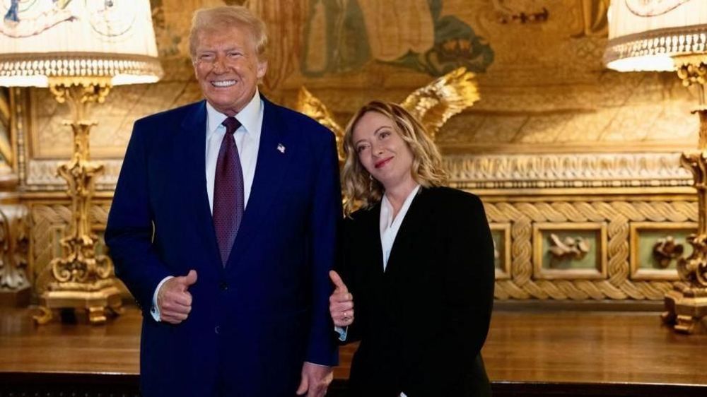Donald Trump y Giorgia Meloni.