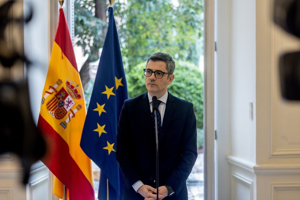 El ministro de Presidencia, Félix Bolaños. EUROPA PRESS