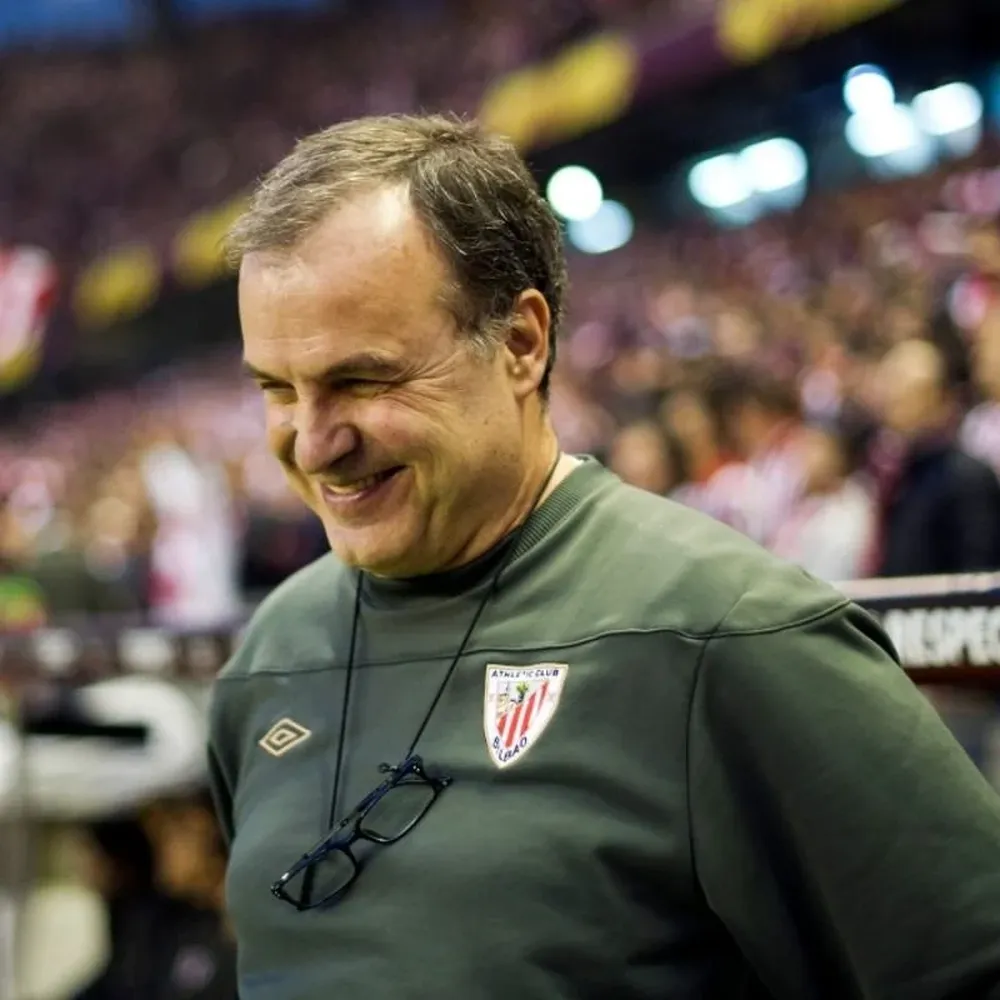 Bielsa cuando dirigió a Athletico Bilbao