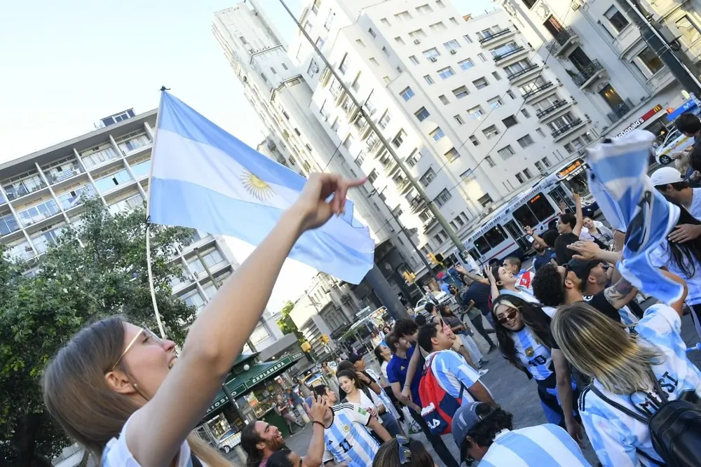 Así festejaron los argentinos en la Intendencia