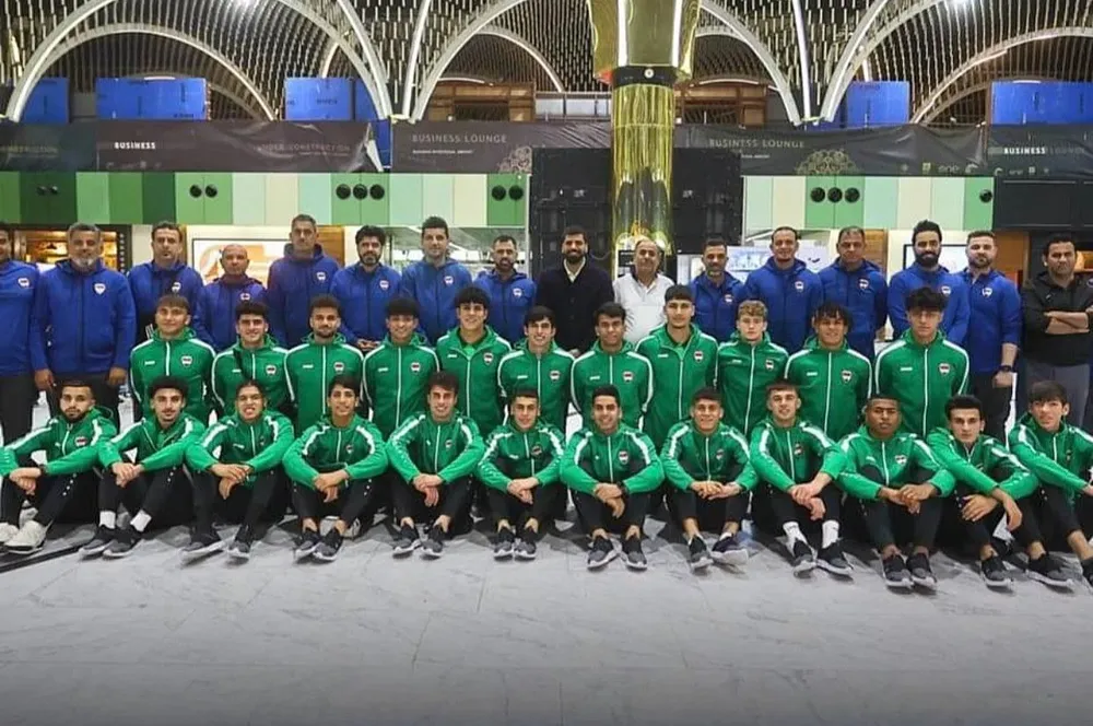 Delegación de la selección sub de Irak en el Mundial de Argentina