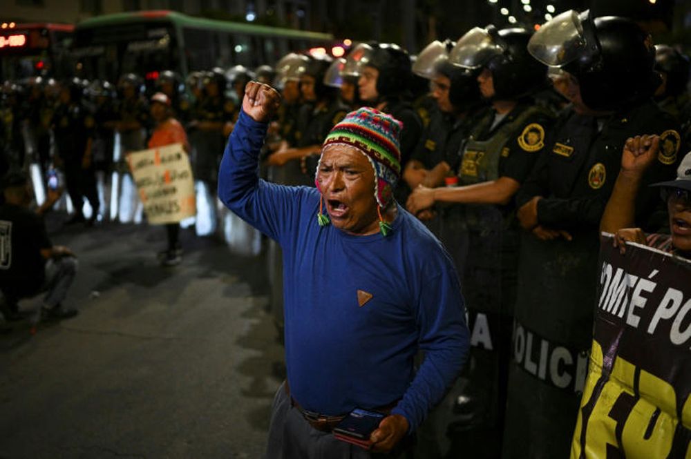 Manifestaciones en Perú. 