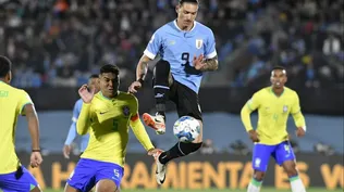 Darwin Núñez fue una de las figuras de la selección de Uruguay ante Brasil en las actuales Eliminatorias