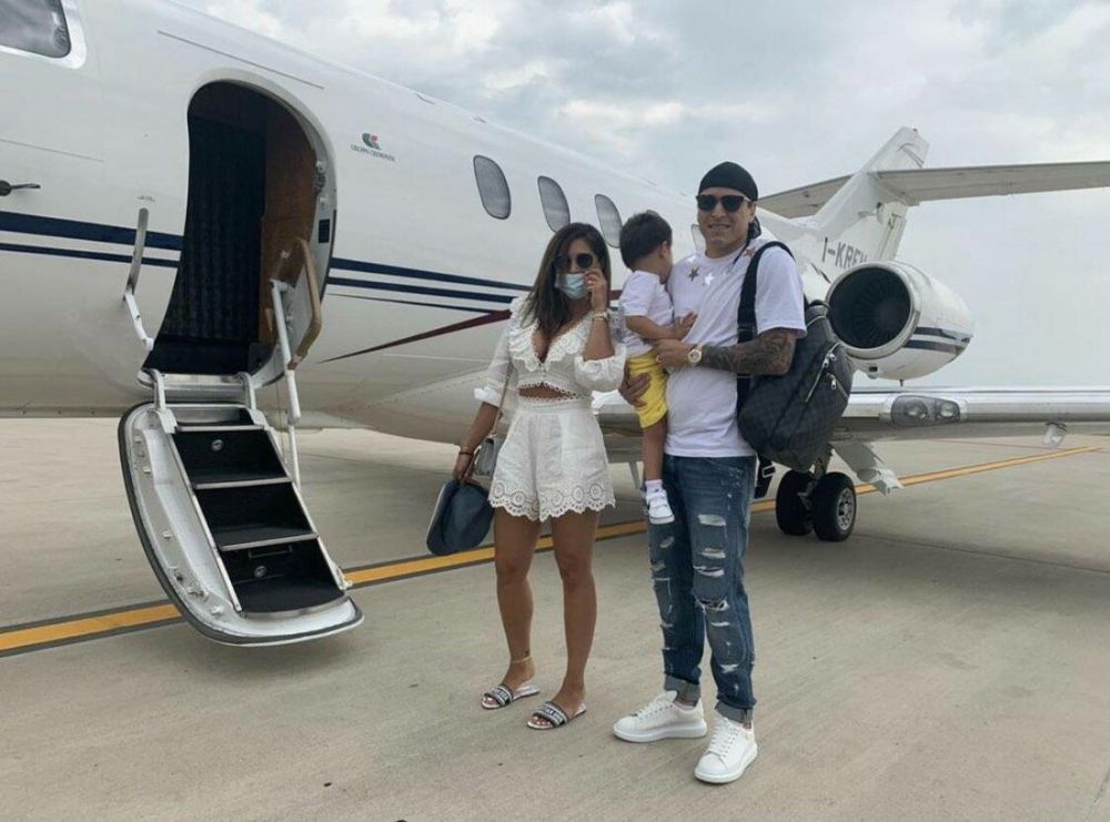 Federico Santander, su esposa y uno de sus hijos