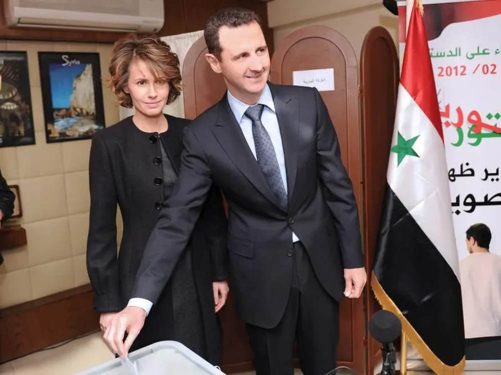 Asma y Bachar al Asad