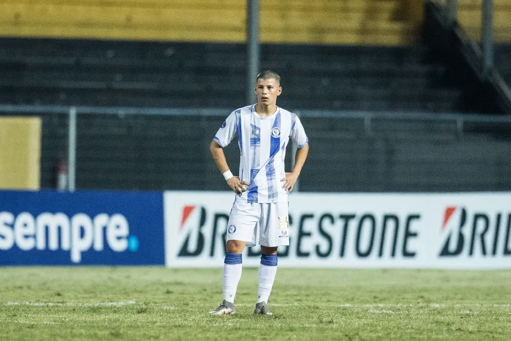 Facundo Núñez cuando debutó en Primera
