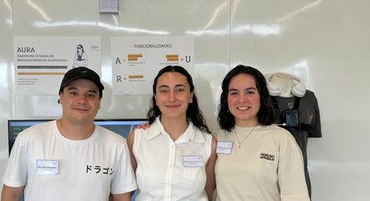 Valentina Hernández, Martina Fernández y Nicolás Meléndez