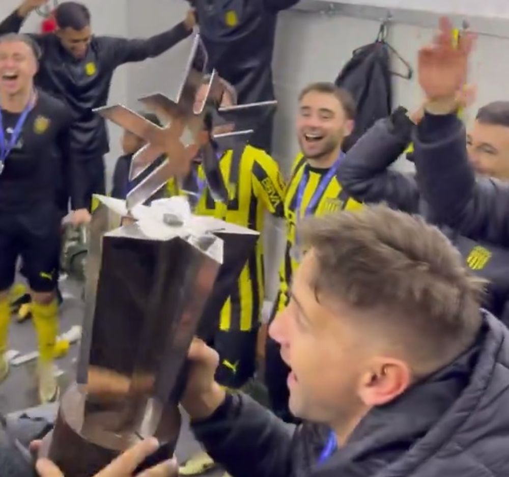 Festejo de Peñarol en el Franzini