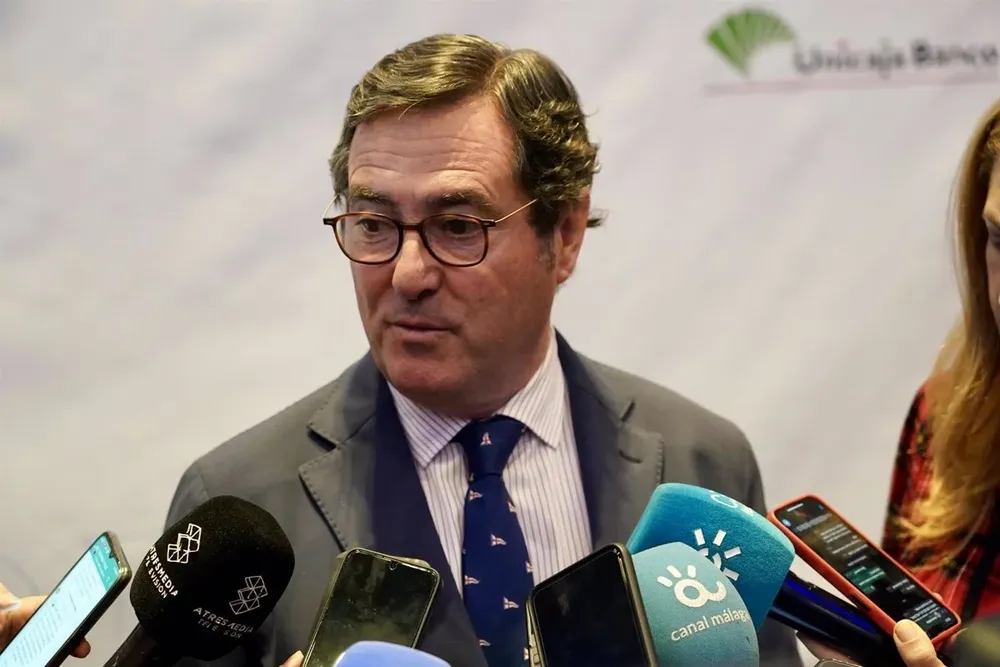 El presidente de la Confederación Española de Organizaciones Empresariales (CEOE), Antonio Garamendi.