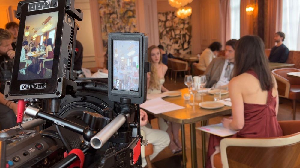 Set de rodaje del microdrama "Mi amante secreto de la realeza" en Londres.