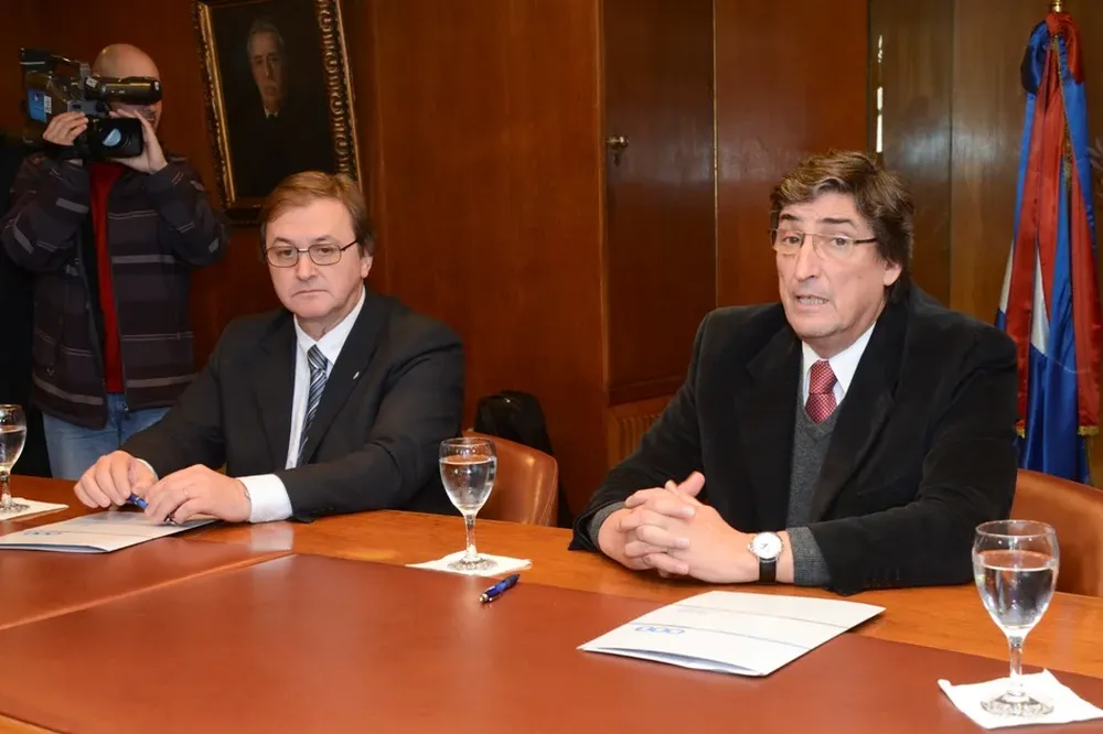 José Lez y Mario Castro, presidentes del Inavi y del BSE