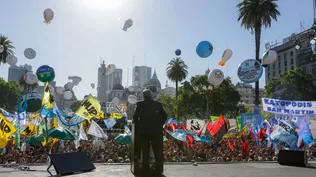 El presidente argentino encabezó un acto este miércoles en la Plaza de Mayo, en Buenos Aires
