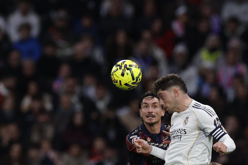 El jugador del Real Madrid, Federico Valverde durante el partido de LaLiga EA Sports disputado contra el Levante UD