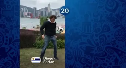 Forlán en el video de la FIFA