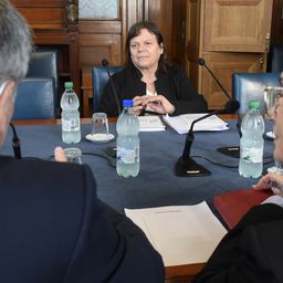 Archivo. Mónica Ferrero en comisión del Senado Archivo. Mónica Ferrero en comisión del Senado