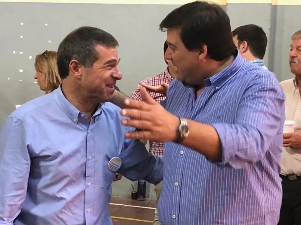 Ernesto Talvi y Adrián Peña en la foto que subió Talvi